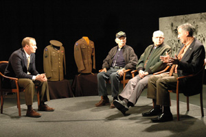 Matt Grubs, Gonzalez, Overmier, and Lt. Gen. Baca