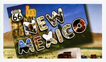 A new mexico sign with the words new mexico on it.