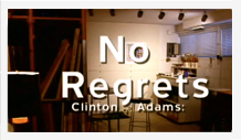 No regrets clinton adams sticker.