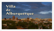 The city of albuquerque with the words villa de albuquerque.