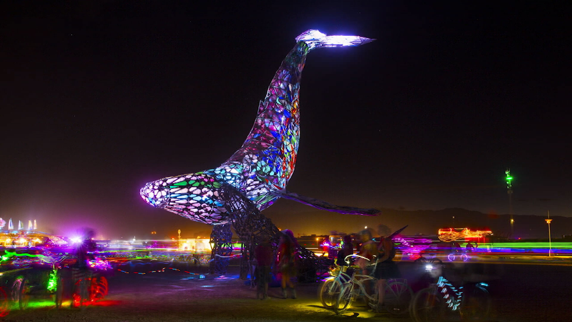 LIFE-SIZED WHALE SCULPTURES