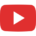 A youtube icon with a white play button.