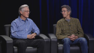 William deBuys (left) and Don Usner (right) in an interview