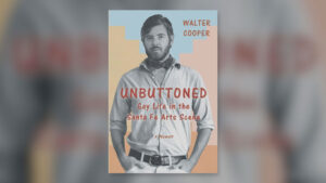 The cover of the book unbuttoned.