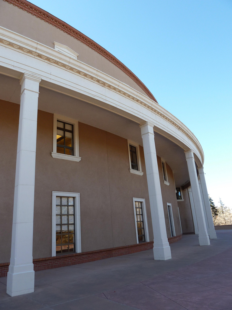 A building with columns.