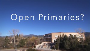 An image of a building with the words open primaries?.