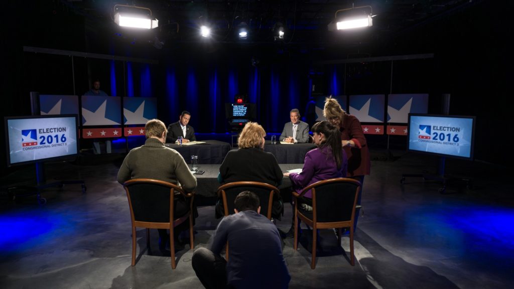 Studio, CD 3 Debate (Credit: Kevin Maestas/New Mexico News Port)