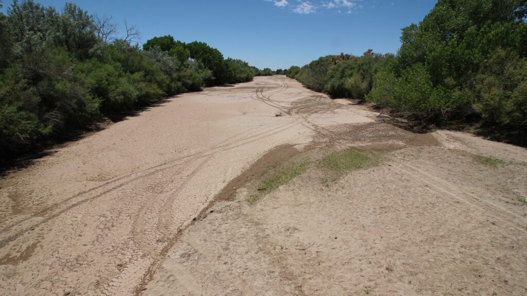 A dried up Rio Grande.