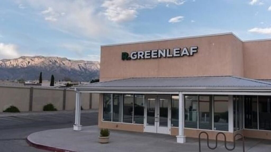 Exterior view of R. Greenleaf shop.