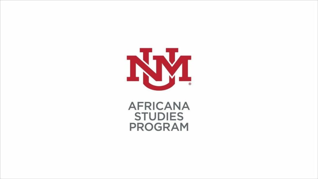 Logo for UNM and Africana Studies Program Text.