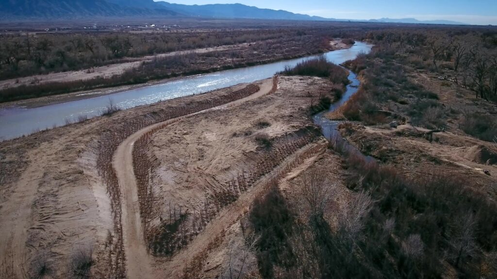 Overhead shot of the Rio Grande.