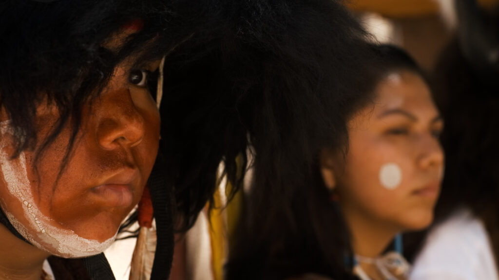 Two Indigenous people participating in the 100th Intertribal Ceremonial in Gallup.