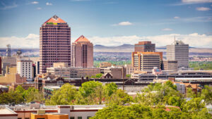 The skyline of santa fe, new mexico.