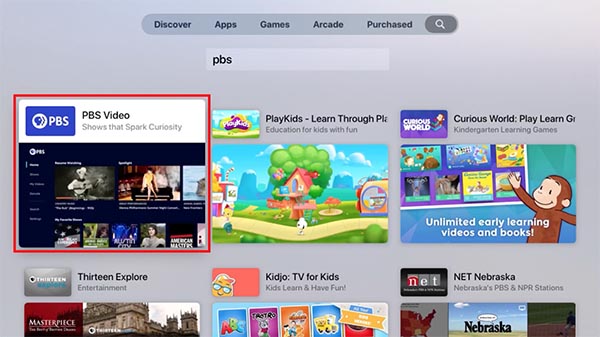 Apple TV Search PBS Apple TV Search PBS