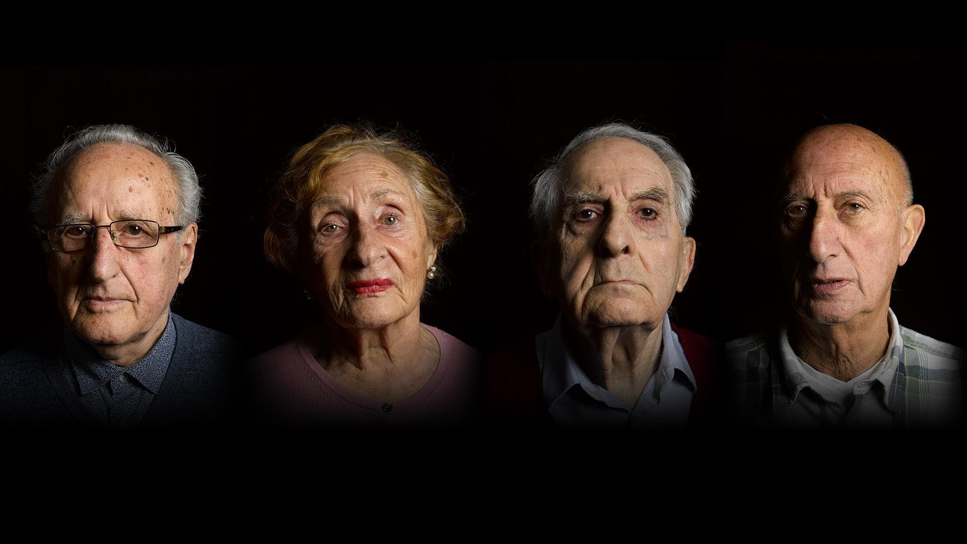 Portraits of four older people.